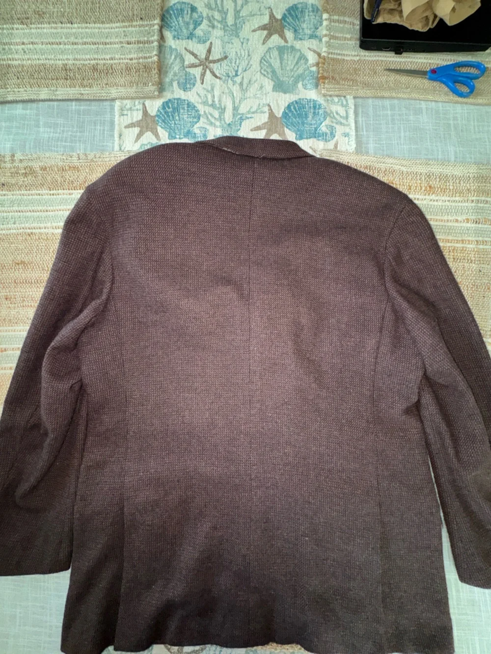 Rubinacci Men’s Jacket, Size IT 54, Burgundy, 3 Button, 100% Lana Vergine